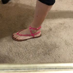 Hot Pink Studded Aldo Sandler’s